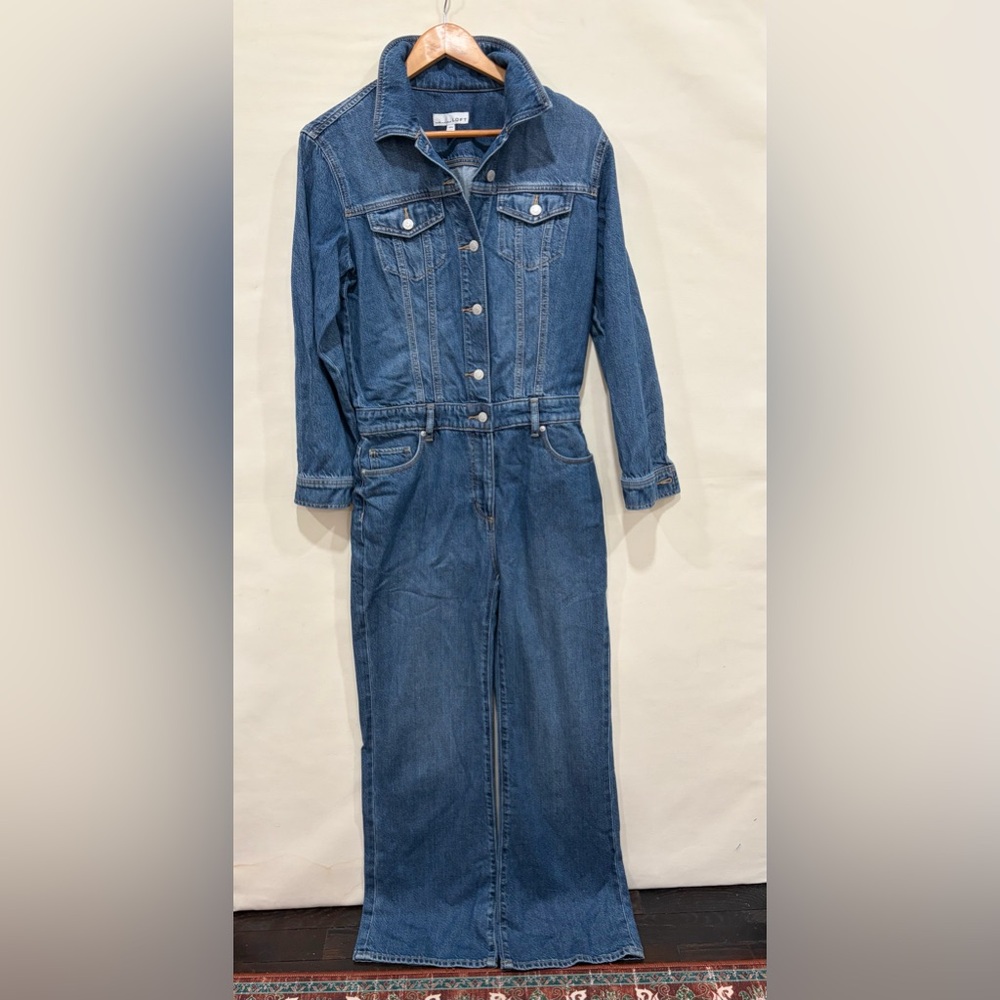 LOFT Denim Jumpsuit - size 25P - Picture 2 of 4